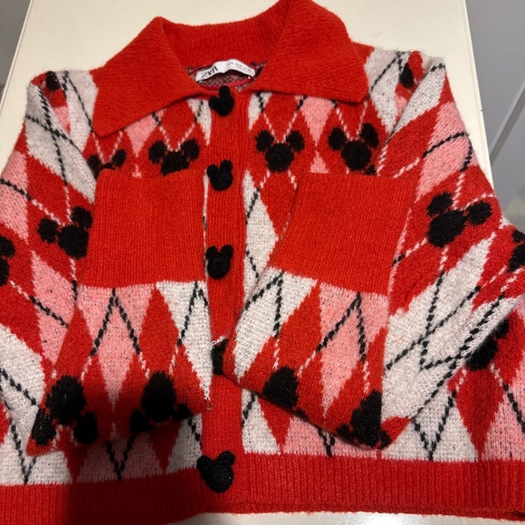 Zara Mickey Mouse Disney jacquard knit rare - Picture 1 of 2
